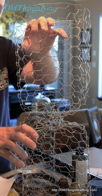 Chicken Wire Cloche, Chicken Wire Projects, Chicken Wire Diy, Wire Cloche, Chicken Wire Sculpture, Chicken Wire Art, Chicken Wire Crafts, Wire Diy, Chicken Wire