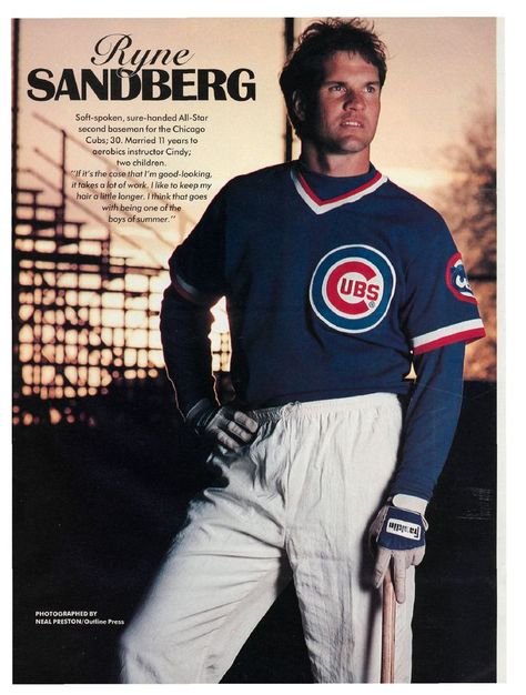 Ryan Sandberg Ryne Sandberg, My Kind Of Town, Mlb Players, Second Child, Board Ideas, Sports Theme, Cubbies, Hair A, Chicago Cubs