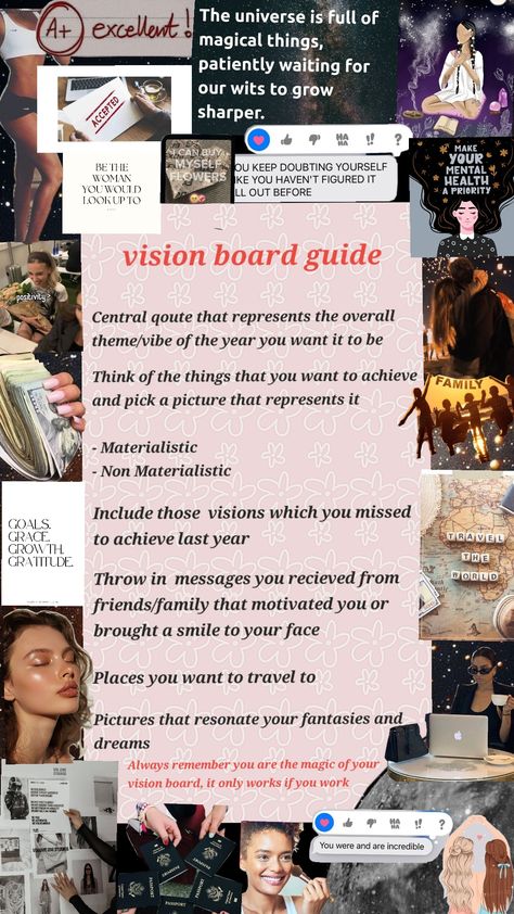 Vision Board Questions, Quotes For Vision Board, Vision Board Clip Art, Intention Board, Make A Vision Board, Vision Board Book, Vision Board Words, Vision Board Kit, Making A Vision Board