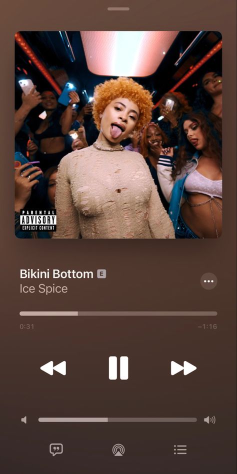 Ice Spice - Bikini Bottom In Ha Mood Ice Spice Spotify, Ice Spice Like..? Album Cover, Ice Spice Deli Song, Ice Spice Wallpaper Iphone, Ice Spice Spotify, Ice Spice Album Cover, Ice Spice Songs, Ice Spice Music, Ice Spice Lyrics