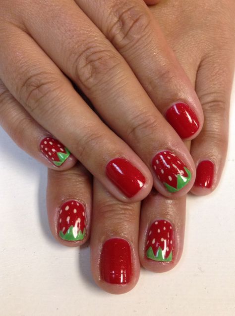 Strawberry Manicure, Amazon Beauty, Hippie Nails, Really Cute Nails, Minimalist Nails, Dream Nails, Fire Nails, Funky Nails, Dope Nails