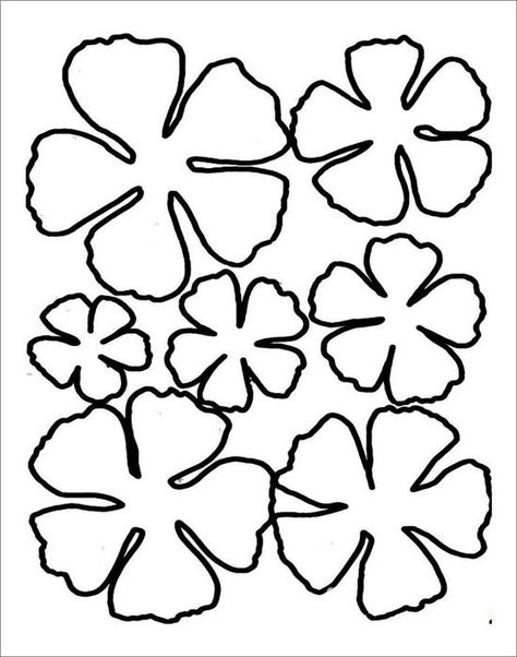 flower templates to cut out Flower Templates Printable Free, Paper Flower Printable Templates, Free Paper Flower Templates, Giant Paper Flowers Template, Tin Can Flowers, Flower Petal Template, Paper Rose Template, Flower Templates Printable, Paper Flower Patterns