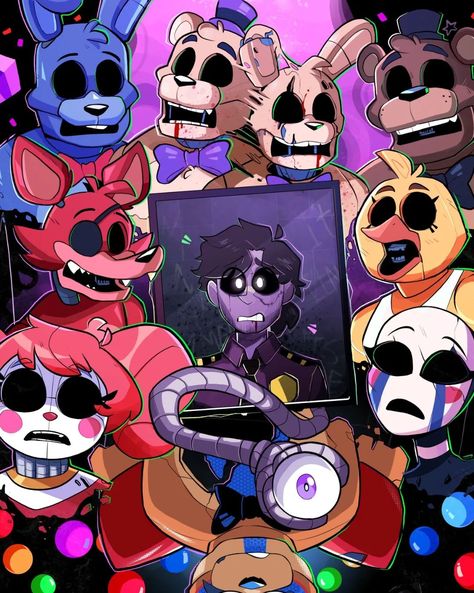 This is the official illustration from the 10th Anniversary of #fnaf It's never too late to publish this kind of stuff • A y este dibujo es para el concurso de #midorydraw2024 #fnaffanart #color #eddpilgrim #digitalart 10 Anniversary, Never Too Late, 10th Anniversary, Too Late, Digital Art, Fan Art, Memes, 10 Things, Color