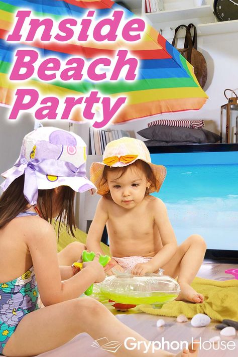 Hang on to the last bit of #summer with your toddler using this fun Inside Beach Party idea! 🏖️😎This is good, silly pretend play that will create a memorable learning experience for your toddler. Indoor Beach Party, Music Activities For Kids, Indoor Beach, Early Childhood Activities, Toddler Beach, Beach Themed Party, Games For Toddlers, Beach Activities, Music Activities