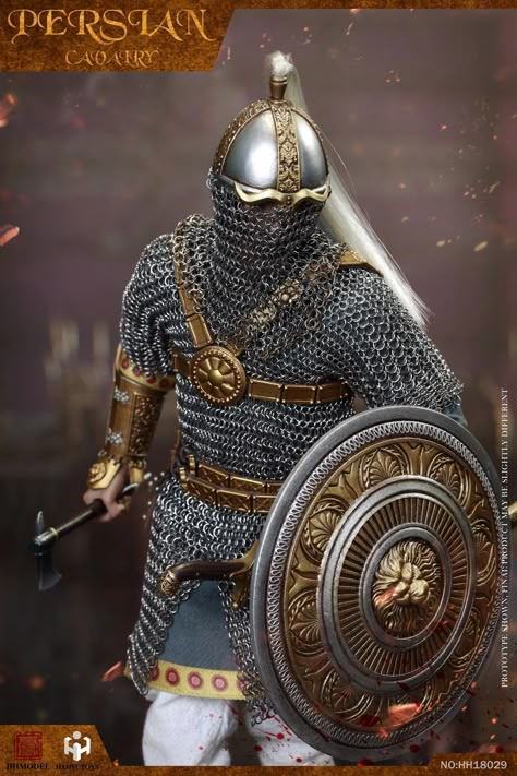 Sasanian Empire Army, Sasanian Soldier, Chain Mail Armor, Chain Armor, Sassanid Empire, Mail Armor, Full Body Armor, Norse Mythology Tattoo, Parthian Empire