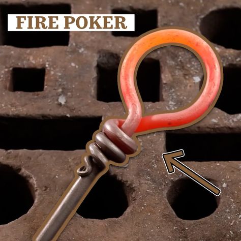 Black Bear Forge - How To Make Your OWN Hand-Forged Fireplace POKER 🔥 Fireplace Poker, Fire Pokers, Fireplace Tools, Black Bear, Hand Forged, Fire Pit, Bottle Opener, Poker, Make Your Own