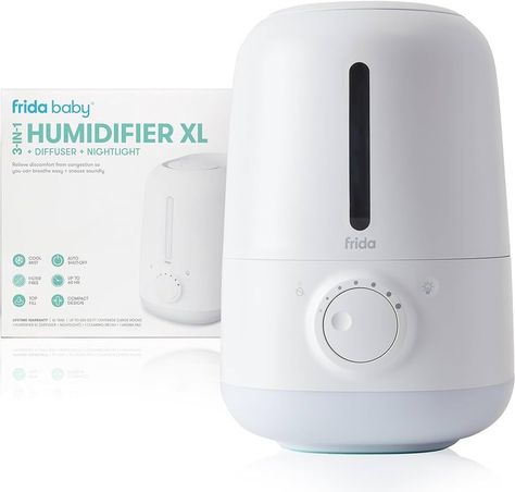 Frida Baby 3-in-1 Humidifier XL + Diffuser + Nightlight | All-Day Operation for Large Rooms, Top-... | Amazon (US) Frida Baby, Baby Humidifier, Pregnant Life, Municipal Waste, Newborn Must Haves, Registry Essentials, Baby Registry Essentials, Nursery Space, Registry Must Haves