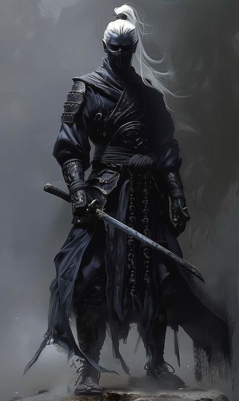 Reborn Dnd, Cartoon Gym, Dark Souls 4, Drow Male, Dnd Elves, Medieval Artwork, Dragons Crown, Black Armor, Samurai Armor