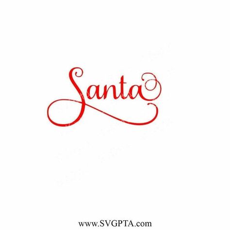 Santa SVG, Christmas SVG, Santa Script Word SVG, #ChristmasSVG #Cricut #DigitalDownload #SantaScriptWordSVG #SantaSVG - 3 Check more at https://svgpta.com/santa-svg-christmas-svg-santa-script-word-svg/ Santa Word Art, Santa Writing Font, Santa Font Alphabet, Santa Handwriting Font, Santa Handwriting, Santa Signature, Santa Font, Santa Package, Santa Writing