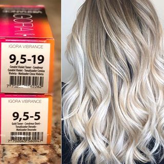 FORMULATION CHALLENGE pt. 1 Let the games begin. 🙌🏼🙌🏼 What started as a simple comment by @krazy4hair is now going to turn into a real life challenge. The formula for the above pic is @schwarzkopfusa #morevibrance 9.5-19 (cendre/violet ) + 9.5-5 (pastel gold) Here is how the challenge will work 1️⃣ You must create a look 👀 using the exact formula however you can use whatever ratios you like 2️⃣ #formulationchallenge so we can all see how different the formula looks using different ratios Schwarzkopf Hair Color Chart, Igora Hair Color, Igora Vibrance, Schwarzkopf Hair Color, Blonde Toner, Schwarzkopf Color, Redken Hair Color, Life Challenge, Redken Hair Products