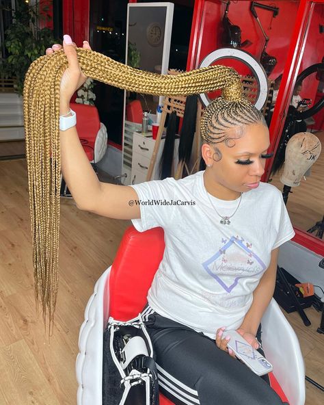 Knotless Braids With Design Parts, Updo Styles For Black Women Braids, Chuku Hairstyles Braids, Shuku Hairstyles With Attachment, Beautiful Box Braids, Butterfly Braids, Braided Ponytails, Curly Braided Hairstyles, Latest Braided Hairstyles