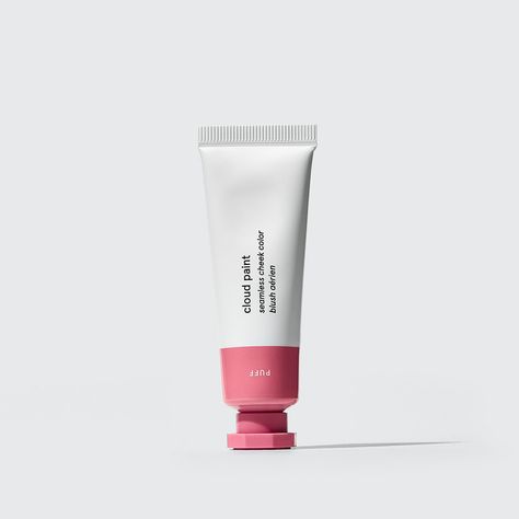 Glossier Puff Cloud Paint, Puff Cloud Paint, Glossier Paint Cloud, Cloud Paint Blush Glossier, Glossier Cloud Paint Puff, Glossier Blush Puff, Pink Cream Blush, Cloud Paint Puff, Cloud Paint Glossier