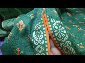 Kurta Border Design, Chalk Designs For Kameez, Side Chak Kameez Design, Chak Designs Latest, Chak Designs For Kameez 2024, Kameez Chalk Design, Corner Stitching, Ladies Shirt Design, Piping Design