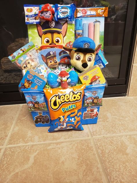 Paw Patrol Easter Basket Ideas, Easter Baskets For Kids Boys, Boy Brr Basket, Boy Easter Basket, Paw Patrol Easter Basket Boys, Easter Basket Ideas For Boys 5-7, Auction Basket Themes, Easter Basket Ideas For Boys 8-10, Paw Patrol Easter Basket