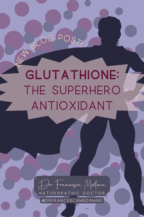 A silhouette of a superhero (man standing with his hands on his hips with a cape flowing behind him). Words are in front of him saying, "Glutathione: The superhero antioxidant" Gluthatione Iv Benefits, Gluthatione Benefit, Glutathione Before And After, Glutathione Benefits, Liver Issues, Iv Infusion, Slow Aging, Reverse Aging, Naturopathic Doctor