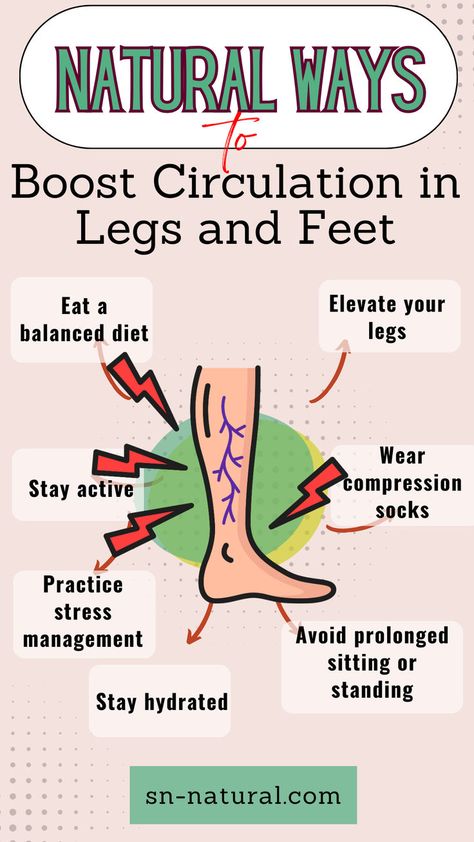 Did you know that millions of people worldwide suffer from poor circulation in their legs and feet? This condition can lead to discomfort, pain, and even more severe health issues. Fortunately, there are natural ways to improve circulation and promote better blood flow. #foothealth #legissues #naturalwaystoimprove circulation #vitaminstoboostcirculationinleg Leg Circulation Remedies, Improve Leg Circulation, Leg Circulation, Solve The Problem, Unhealthy Diet, Poor Circulation, Women Health Care, Natural Health Care, Leg Pain