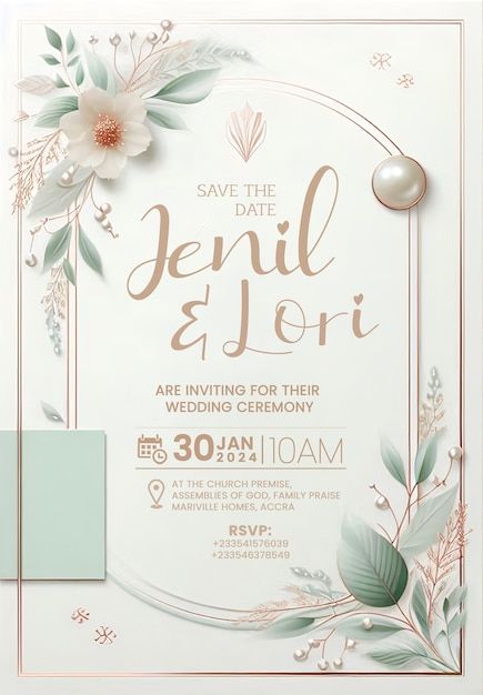 Soft Mint Green, Assemblies Of God, Soft Mint, Elegant Wedding Invitation, Free Flyer Templates, Green Rose, Menu Template, White Accents, Elegant Wedding Invitations