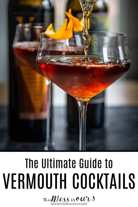 Sweet Vermouth Recipes, Red Vermouth Cocktail, Dry Vermouth Cocktails, Vermouth Drinks, Vermouth Recipes, Sweet Vermouth Cocktails, Vermouth Cocktails, Vermouth Cocktail, Bartending Tips