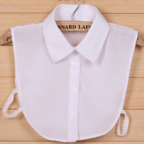 Fake Collar for Shirt Detachable Collars Solid Shirt Lapel Blouse Top Fashion Men Women Black White Clothes Shirt Accessories|Men's Ties & Handkerchiefs| - AliExpress False Collar, Black White Outfit, Fake Collar, Fashion Tops Blouse, Detachable Collar, Black And White Blouse, Lace Collar, Collar Blouse, Women Clothes