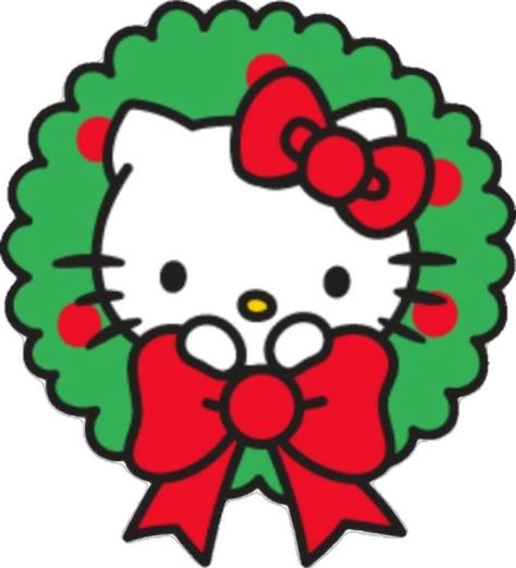 Pretty Hello Kitty, Cafe Truck, Cute Cursor, Christmas Hello Kitty, Kitty Cafe, Kitty Christmas, Hello Kitty Christmas, Wreath Christmas, Machine Embroidery Design