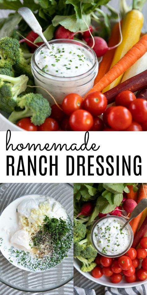 Best Ever Creamy Homemade Ranch Dressing #ranch #ranchdressing #homemaderanchdressing #ranchdip #saladdressing #salad | For this recipe and more visit, https://theforkedspoon.com/homemade-ranch-dressing Best Homemade Ranch Dressing, Best Homemade Ranch, Homemade Mozzarella Sticks, Ranch Dressing Recipe Homemade, Roast Beef Sliders, Crescent Roll Pizza, Ranch Dress, Creamy Ranch, Ranch Dressing Recipe