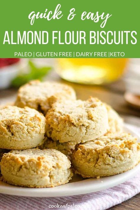 Keto Biscuit Recipe, Paleo Biscuit, Paleo Biscuits, Almond Flour Biscuits, Paleo Breads, Flour Biscuits, Low Carb Low Fat Recipes, Keto Biscuits, Paleo Bread