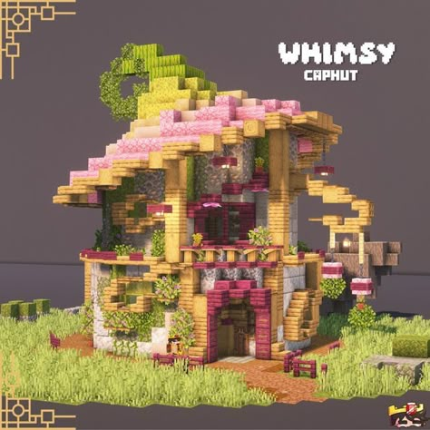 MassiveSpeck | mcbuilder 🌆 on Instagram: "Whimsy Caphut ========================= 𝙁𝙤𝙧 𝙢𝙤𝙧𝙚 𝙖𝙬𝙚𝙨𝙤𝙢𝙚 𝙗𝙪𝙞𝙡𝙙𝙨: 🤝🏼 ∝ Follow me @massivespeck 📨 ∝ Send it to someone 💾 ∝ Save and check for later use! ✉️ ∝ Join my discord! ========================== 𝙈𝙞𝙣𝙚𝙘𝙧𝙖𝙛𝙩 𝙄𝙣𝙛𝙤𝙧𝙢𝙖𝙩𝙞𝙤𝙣: 🖥️ ∝ Version: Java Minecraft 1.19.3 🖼️ ∝ Resource Pack: Vanilla Tweaks, Elytra+, Pumpkins+ 🌆 ∝ Shaders: Complementary Reimagined / Rethinking Voxels ========================== 📌TAGS: #mi Minecraft Cute Builds House, Oasis Minecraft House, Middle Of Town Minecraft, Minecraft House Greenhouse, Adorable Minecraft House, How To Build A Fairy House In Minecraft, Minecraft Build Inspo House, Cute House To Build In Minecraft, Domed Roof Minecraft