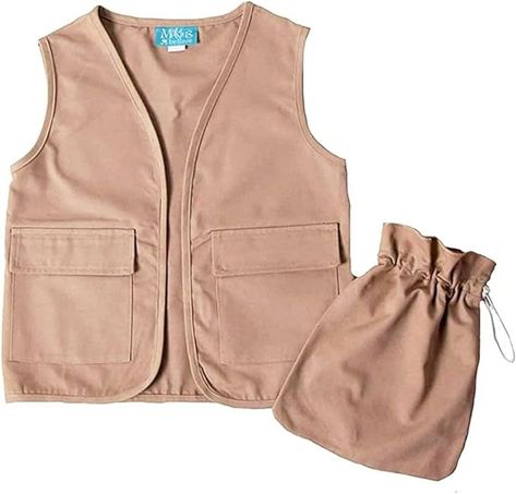 Amazon.com: Making Believe Boys Costume Character Vest & Toy Bag Set Size 5-8 Years (Khaki Safari Vest & Toy Bag Set - Cotton) : Clothing, Shoes & Jewelry Safari Vest, Cotton Clothing, Costume Character, Bag Set, Shoes Jewelry, Clothes