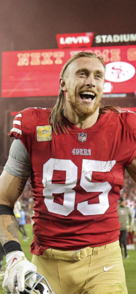 George Kittle 49ers Wallpaper, George Kittle Wallpaper, 49ers Drawing, Kittle 49ers, Sf Forty Niners, 49ers Pictures, Football America, Nfl Highlights, George Kittle