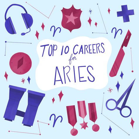 Top 10 Careers For Aries (3.25.19) Aries Career, Aries Infographic, Aries Characteristics, Aries Dating An Aries, Zodiac Quiz, Aries Horoscope Today, Astrology Aries, Horoscope For Today, Emergency Response Team