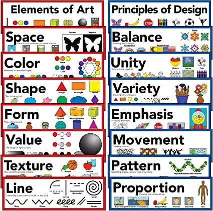 Art For Elementary Students, Elements And Principles Of Art, Elements Of Art Space, Art Principles, Elements Of Art Line, Diy Fountain, Elements Design, Art Theory, Elements And Principles