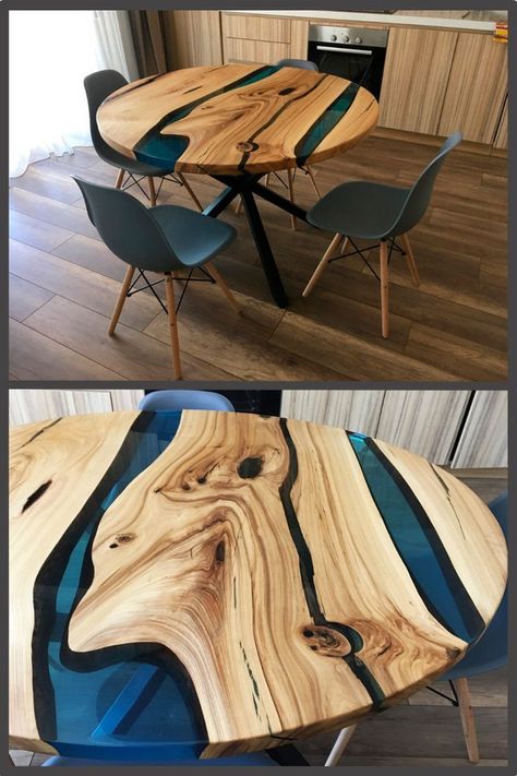 Discover all the design news on our blog!  #interieurdesign #wohndesign #дизайнеринтерьеров #interiordesign #interiordesignideas #interieurdesign #furniture #luxury #design #trends #piedaterre #architecture #inspiration Wood Resin Table, Epoxy Wood Table, Wood Table Design, Resin Furniture, Epoxy Resin Wood, Household Furniture, Cool Ideas, Into The Woods, Resin Table