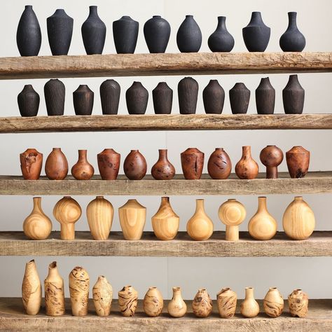 Turning Wood, Lathe Projects Woodturning, Wooden Bud Vases, Woodturning, Lathe Woodworking Projects, Wood Bud Vase, Wood Turned Hollow Forms, Wood Turning Vase, Woodturning Vase