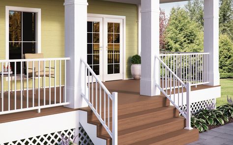 Deck Options, Deck Railing Kits, Deck Stair Railing, Deck Railing Systems, Aluminum Railing Deck, Deck Skirting, Deck Posts, Aluminum Decking, Wood Pergola