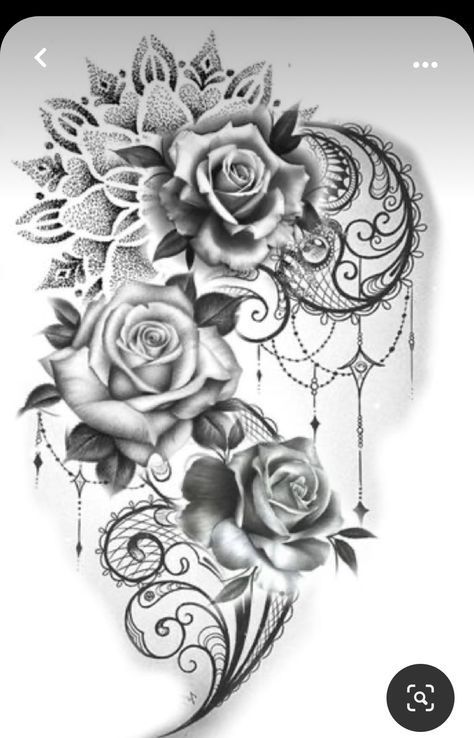 Lace Tattoo Design, Rose Tattoos For Women, Polynesian Tattoo Designs, Tattoos For Women Flowers, Muster Tattoos, Hip Tattoos Women, Leg Tattoos Women, Dope Tattoos For Women, Lace Tattoo