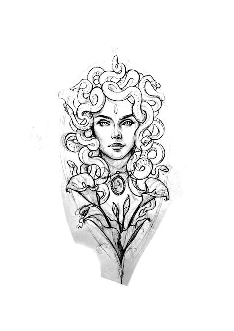 Medusa Mirror, Madussa Tattoo, Mirror Tattoo, Medusa Tattoo Design, Medusa Tattoo, Crown Tattoo, Tattoo Stencil, Black Work, Pattern Ideas