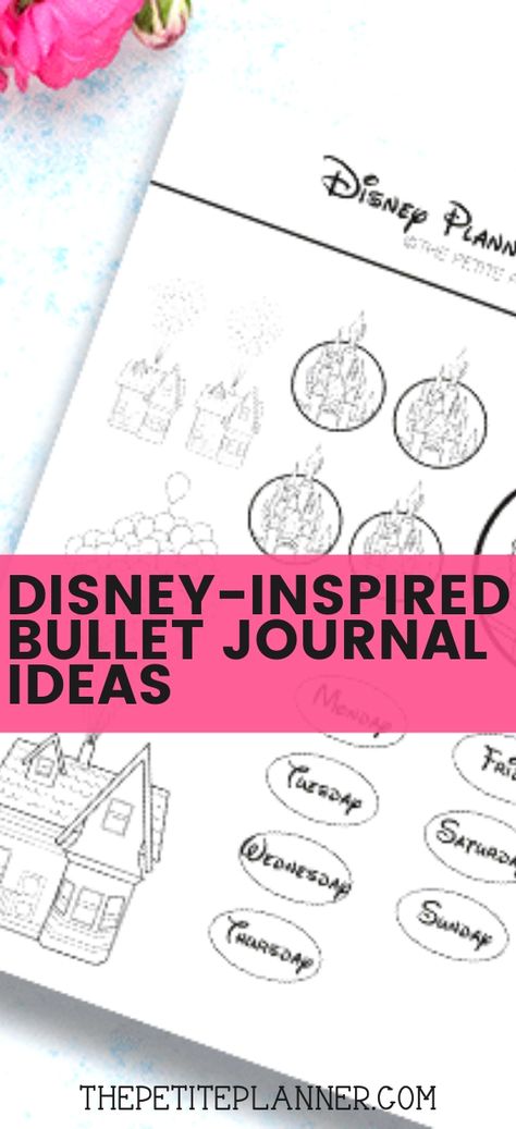 Disney Timeline, Bullet Journal 2020, Bujo Layout, Free Printable Stickers, Disney Up, Bullet Journal Weekly Spread, Bullet Journal Stickers, Bullet Journal Themes, Journal Themes