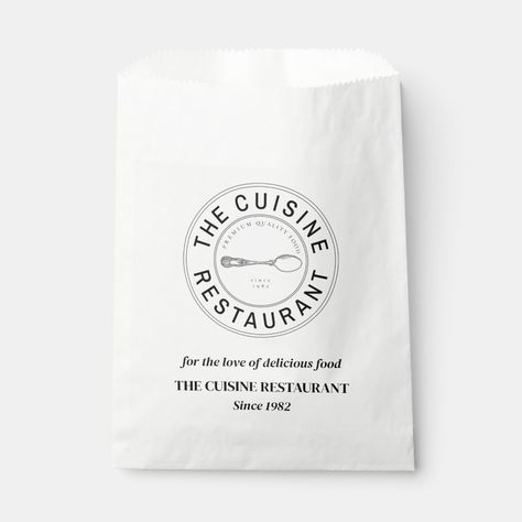 Market Setup, Restaurant Promotions, Food Paper, Promotion Ideas, Bakery Bags, Bakery Food, Merchandise Bags, Logo Restaurant, Logo Food