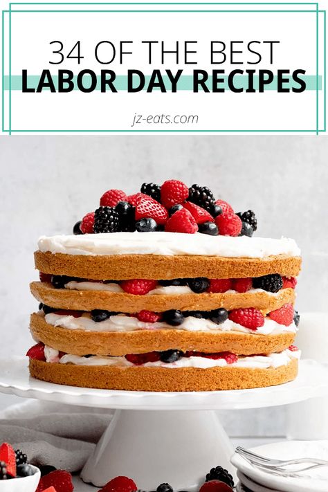 Need help putting a menu together for Labor Day? Here you'll find the best Labor Day food ideas to make the most delicious menu for your guests! Labor Day Food Ideas, Labor Day Food, Food Ideas To Make, Smoked Beer Can Chicken, Labor Day Recipes, Homemade Turkey Burgers, Spicy Deviled Eggs, Labor Day Party, Seafood Salad Pasta