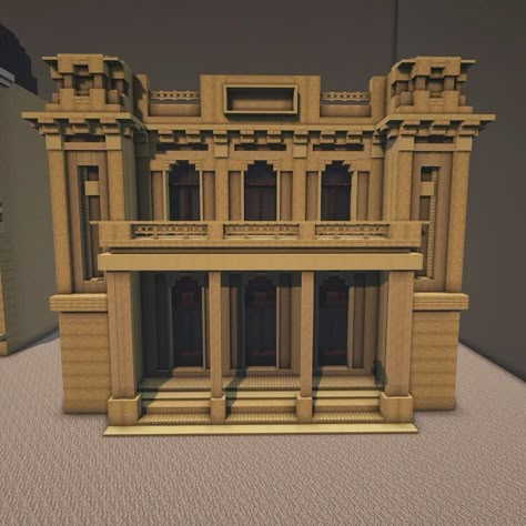 Courthouse Design Concept, Minecraft House Facade, Minecraft Courtroom, Post Office Minecraft, Minecraft Bank Building, Courthouse Minecraft, Minecraft Theatre, Minecraft Museum Building, Minecraft Office Building