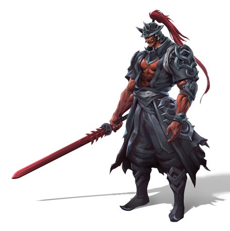 ArtStation - Oni swordsman Oni Swordsman, Oni Art Male, Hobgoblin Samurai, Oni Art, Oni Samurai, Dark Fantasy Artwork, Ninja Art, Last Days, Male Art