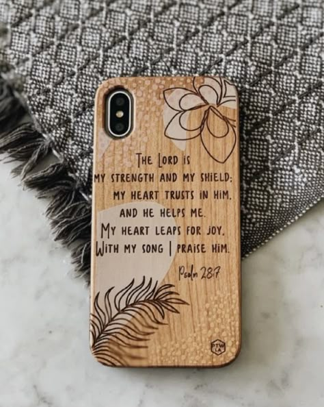 Random Trinkets, Christian Iphone Cases, Diy Skateboard, The Lord Is My Strength, Wooden Phone Case, Wood Phone Case, Wood Case Iphone, Praise Him, Christian Friends