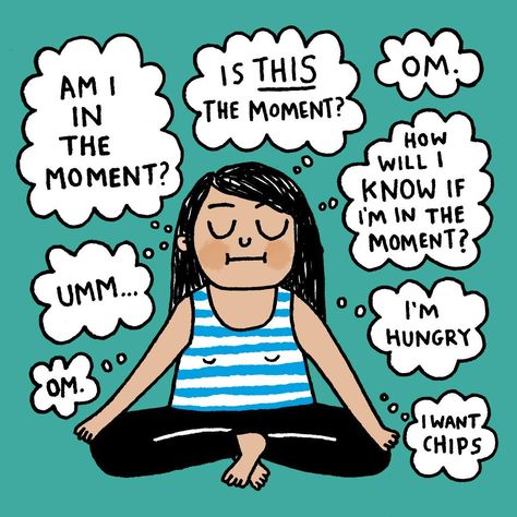 Yoga Humor, Meditation Challenge, Yoga Cartoon, Yoga Kunst, Frases Yoga, Yoga Quotes Funny, Yoga Logo, Easy Meditation, Beginner Yoga