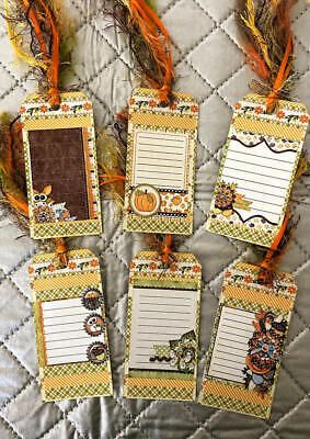 Farmhouse Autumn Fall Journaling~6 Gift Hang Tags~Scrapbooks~Junk Journals~163R | eBay Fall Journaling, Autumn Journal, Fall Tags, Journal Crafts, Junk Journal Tags, Scrapbook Tags, Fall Scrapbook Layouts, Journal Tags, Party Tables