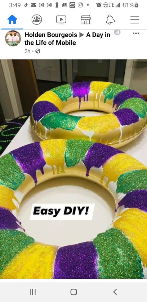 Mardi Gras Parade Float, Mardi Gras Kid, Mardi Gras Diy, Mardi Grad, Mardi Gras Throws, Mardi Gras Party Decorations, Mardi Gras Float, Madi Gras, Mardi Gras Crafts