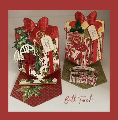 Beth Turchi, Anna Griffin Christmas Cards, Anna Griffin Cards, Money Holder, Xmas Card, Shaped Cards, Easel Cards, Anna Griffin, Cards Christmas