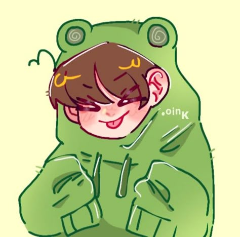 My Artstyle, Frog Drawing, Boy Drawing, A Frog, Dessin Adorable, Cute Frogs, Cute Little Drawings, Cartoon Profile Pics