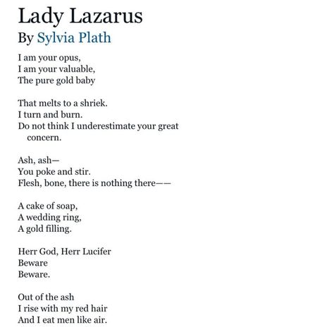 Sylvia Plath Picture, Lady Lazarus Tattoo, Sylvia Plath Poems Aesthetic, Lazarus Aesthetic, Lady Lazarus Sylvia Plath, Sylvia Plath Lady Lazarus, Sylvia Plath Aesthetic, Sylvia Plath Poetry, Sylvia Plath Poems