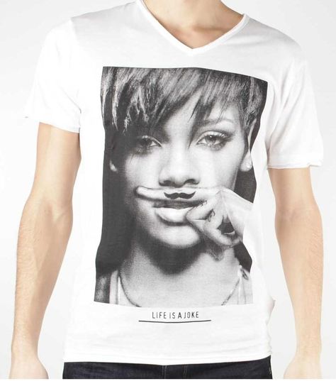 Life is a joke - Rihanna by Eleven Paris Life Is A Joke, Eleven Paris, Random Things, Rihanna, White Undershirt, Life Is, Tee Shirts, T Shirts For Women, Paris