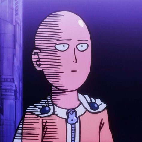 One Punch Man Punch, One Puch Men, One Punch Man Icons, Saitama Anime, Normal Man, Shoujo Aesthetic, Saitama X Genos, One Punch Man Funny, Bald Guy